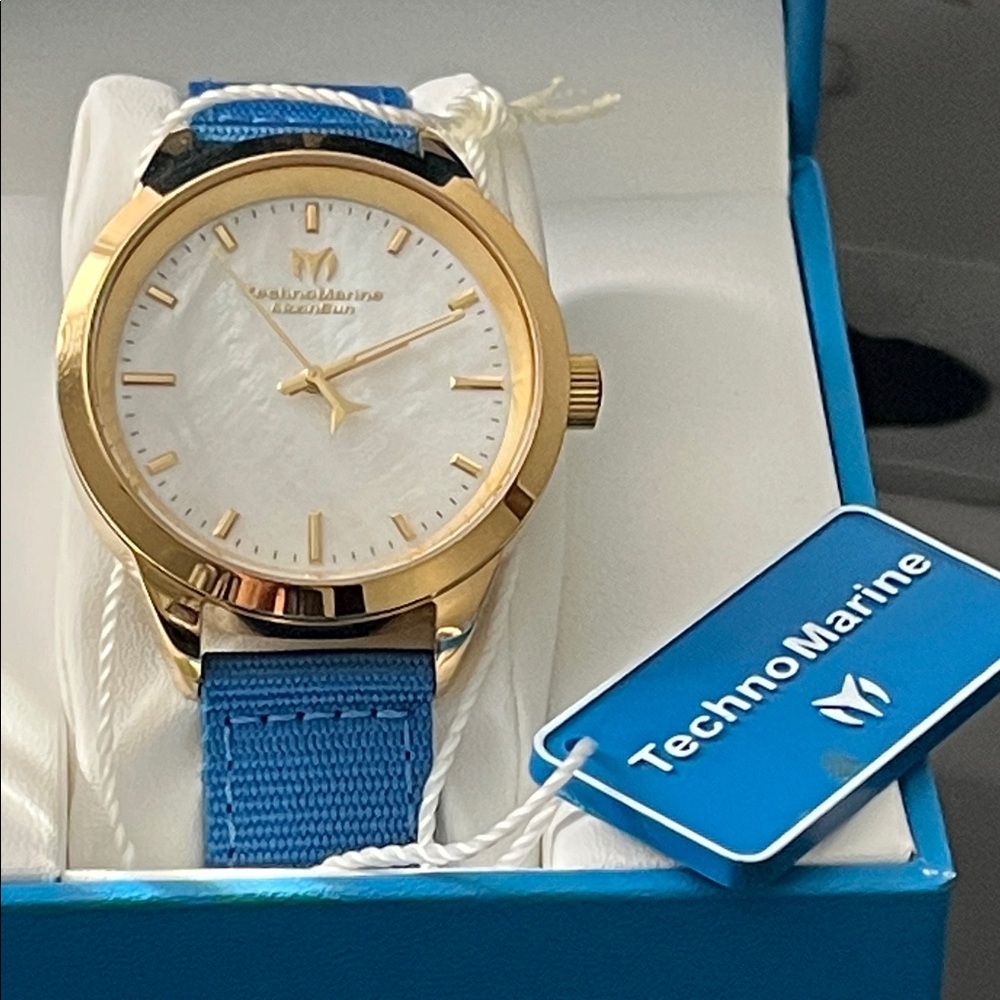 Technomarine Gold and Blue Women's Watch
